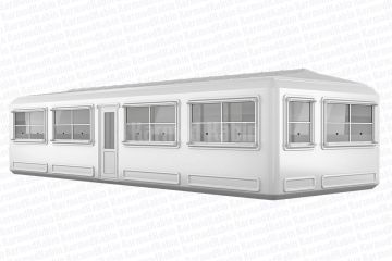 390x1110 Geniş Polyester Kabin