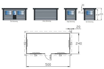 240x500 KompoCity Kabin