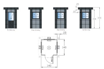 140x140 Metrolux Kabin